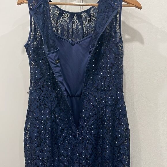Ellen Tracy Dress, Blue Lace, WORN ONCE! - Picture 6 of 8